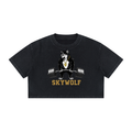 Women's Mineral Wash Cotton Crop T-Shirt