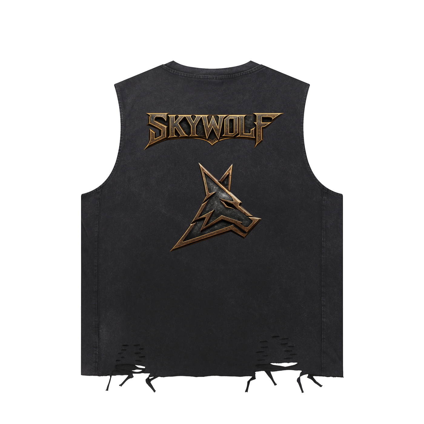 Snow Washed Raw-Hem Tank Top