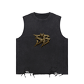 Snow Washed Raw-Hem Tank Top